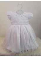 VESTIDO BATIZADO BRANCO TAM. M e G