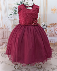 VESTIDO MARSALA TAM.1 AO 3